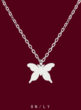 蝴蝶钻项链2026新款爆款配饰气质轻奢小众气质颈链锁骨链女高级感