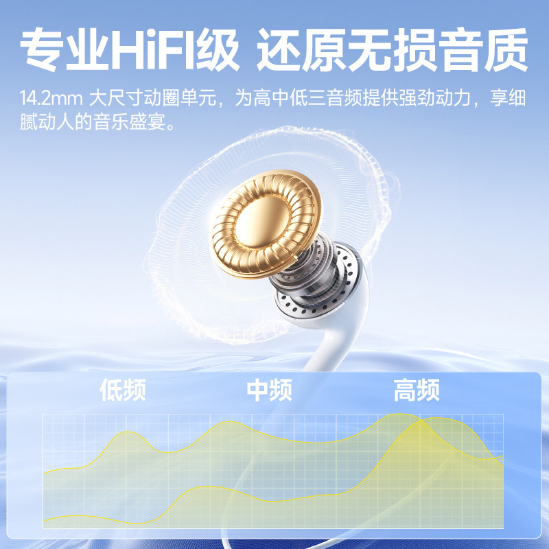 【闪购小时达】品胜耳机有线圆孔3.5mm&TypeC口耳机适用苹果小米,淘宝优惠券,粉丝福利购,淘宝优惠卷