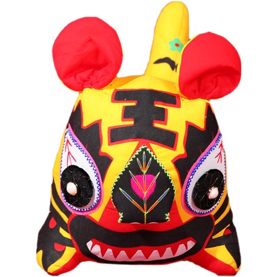 非遗手工布老虎年中国风民间工艺品特色送礼吉祥物民俗公仔摆件