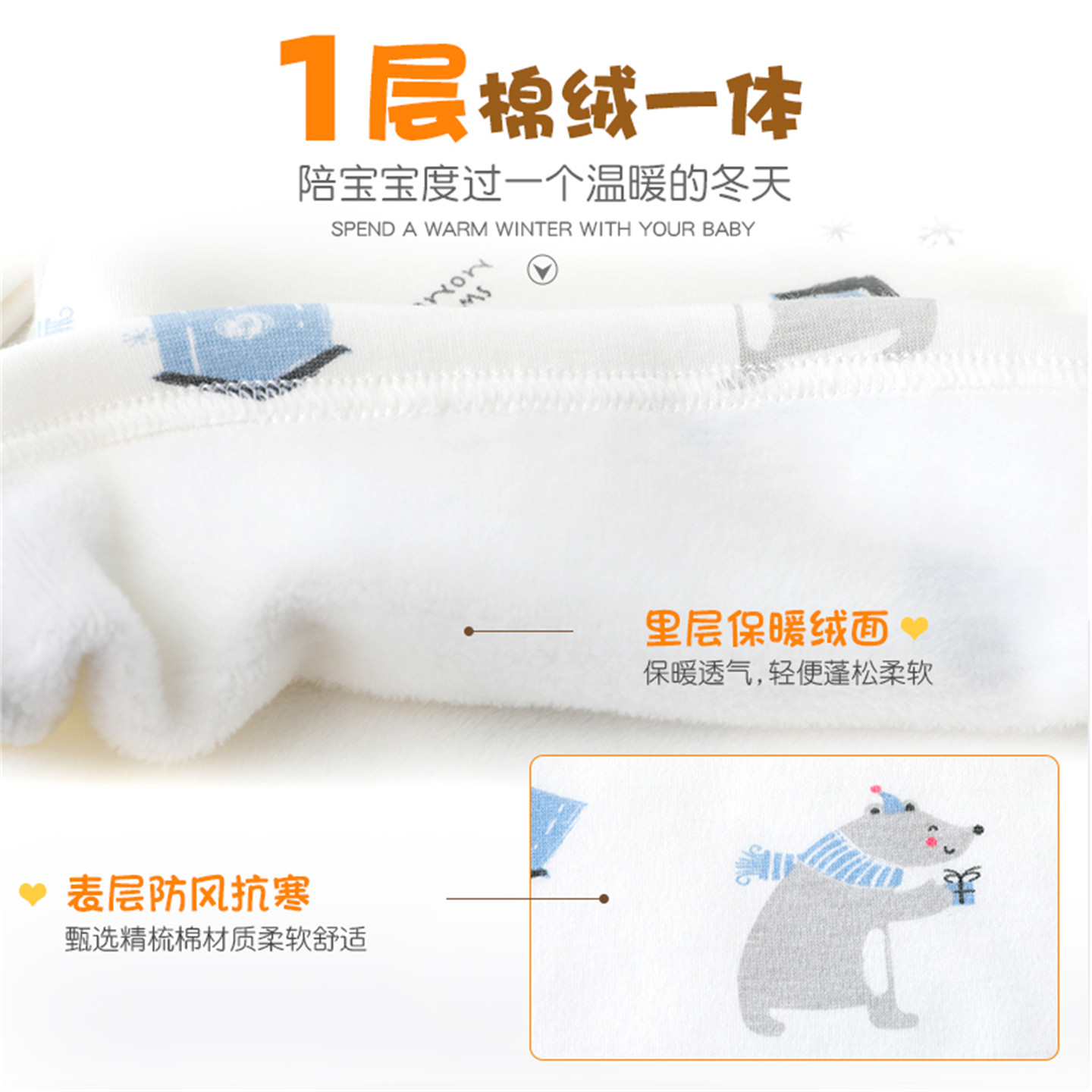 婴儿秋冬加绒加厚保暖睡衣宝宝内衣纯棉儿童秋衣秋裤套装男童女童,淘宝优惠券,粉丝福利购,淘宝优惠卷