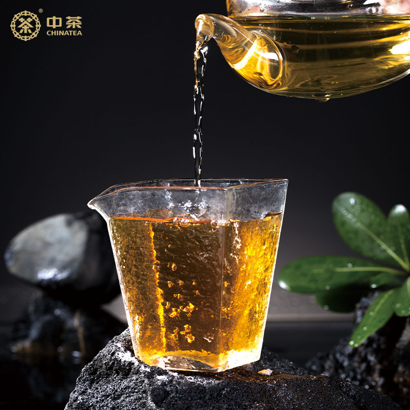 中茶冰碛岩手筑1kg湖南料安化黑茶 中茶湖南安化黑茶