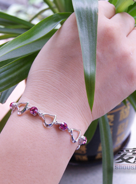 心扉水晶甜美风老婆手链送女友