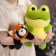 ກົບໜ້າຮັກ plush toy, raccoon, red panda doll, children's comfort pillows, doll gift gift