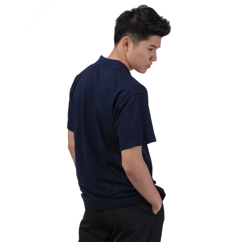 正秀新款翻领短袖志愿者班服工作服 正秀T恤