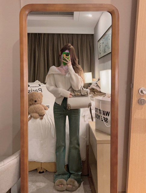 Zipper lapel small off-shoulder/three ways to wear