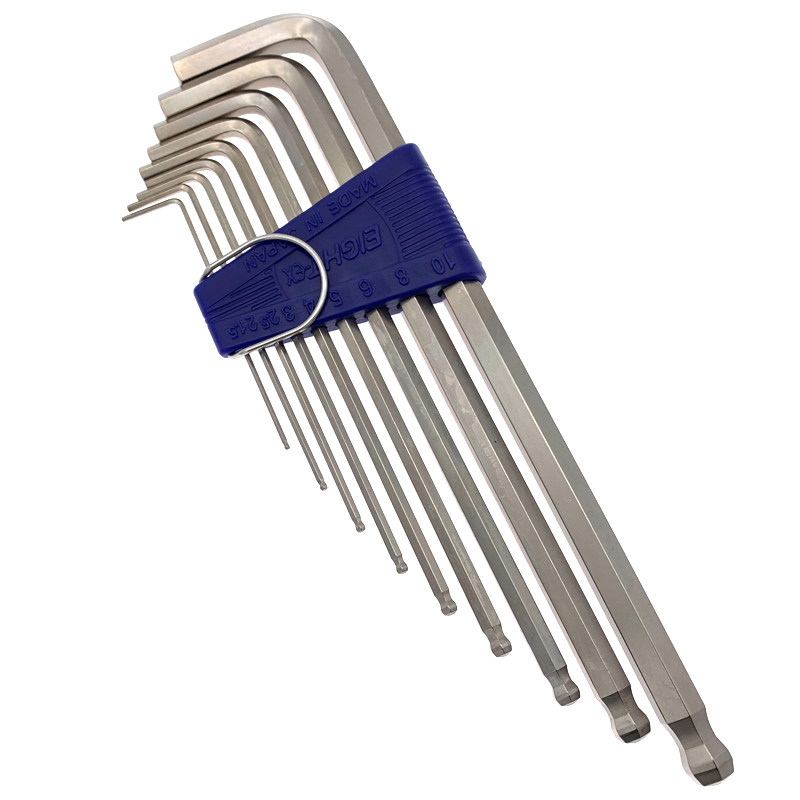 日本EIGHT百利套装内六角扳手BHS-9 7 8进口六角匙TLS-9 7S TS-6 - 图3