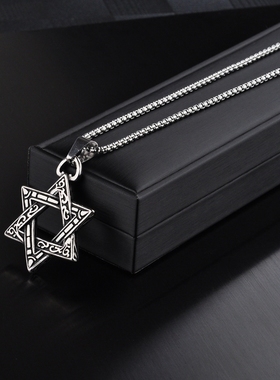 钛钢男士霸气风毛衣链明星同款