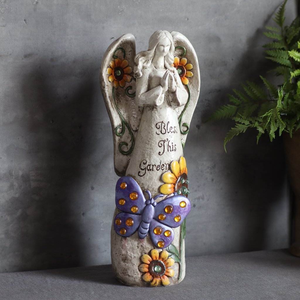 美式乡村复古做旧风爱的箴言天使花园杂货阳台庭院装饰品摆件造景 - 图0