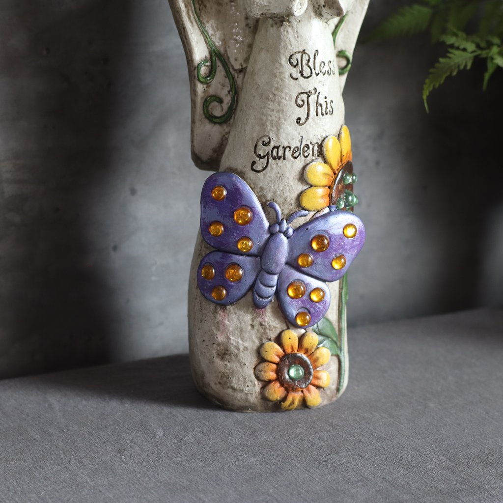 美式乡村复古做旧风爱的箴言天使花园杂货阳台庭院装饰品摆件造景 - 图1