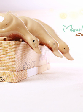 陶瓷吸水鸭花园家居摆件