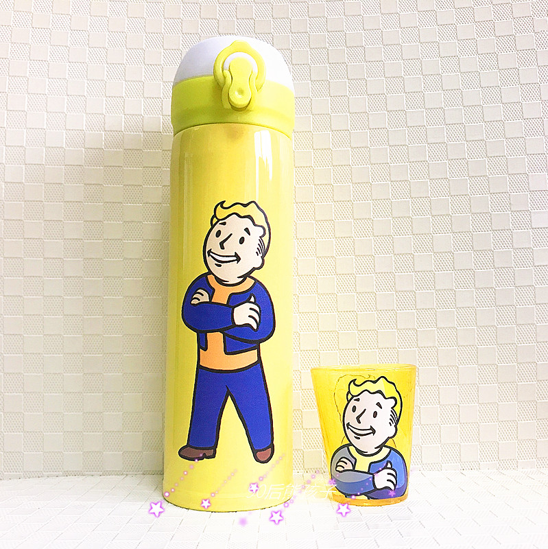 避难所小bb小子4Fallout4辐射水杯子弹盖杯保温杯随手杯办公杯子 - 图1