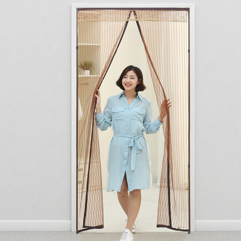 简易门帘可调节尺寸纱门防蚊防虫防尘磁性静音无钉软纱门防蚊门纱,淘宝优惠券,粉丝福利购,淘宝优惠卷