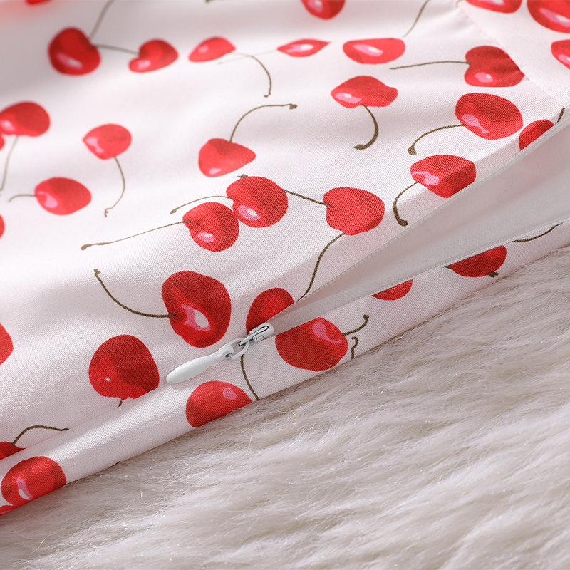 2020夏季女装新款飞飞袖v领荷叶边 lumn连衣裙