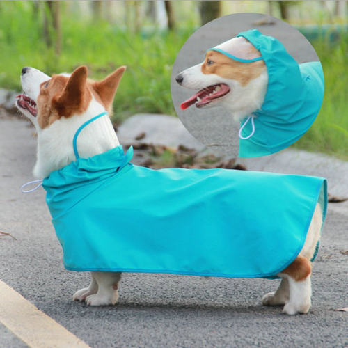 小狗雨衣宠物雨披全包肚兜柴犬柯基专用秋冬大中型犬防雨水狗衣服 - 图2