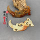 Xiu jade tooth-shaped antique dragon pendant pendant film and television props