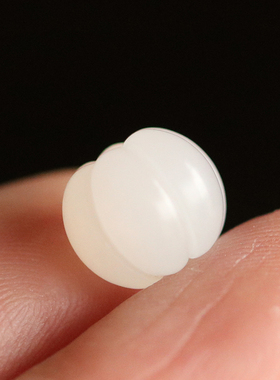 桃蹊南瓜雕刻珠子和田玉羊脂白玉