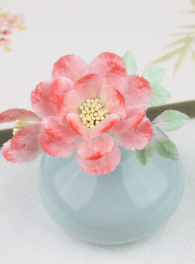 退火铜丝非遗绒花diy材料工具