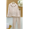 Andula pajamas 2025 deep autumn simple plain Australian plush long-sleeved trousers fashionable casual women's home wear set