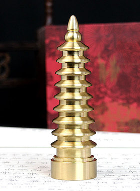 铜九层文昌塔书房摆件