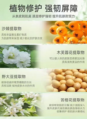 野菜角鲨烷保湿补水修护提亮面霜