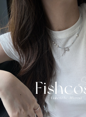 绝美！蓝水晶也太显白了！925纯银爱心项链 东大门2025新品