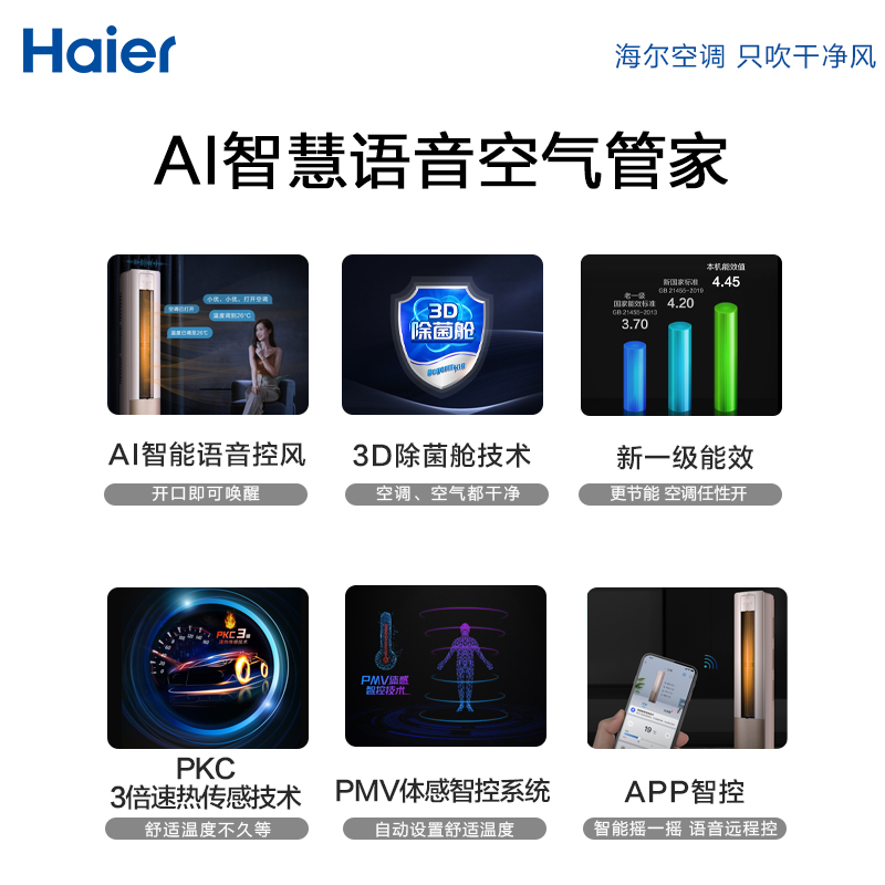 72LAA 匹新一级变频柜机空调家用客厅冷暖智能 3 海尔雷神者除菌舱 72LAA 匹新一级变频柜机空调家用客厅冷暖智能 3 海尔雷神者除菌舱