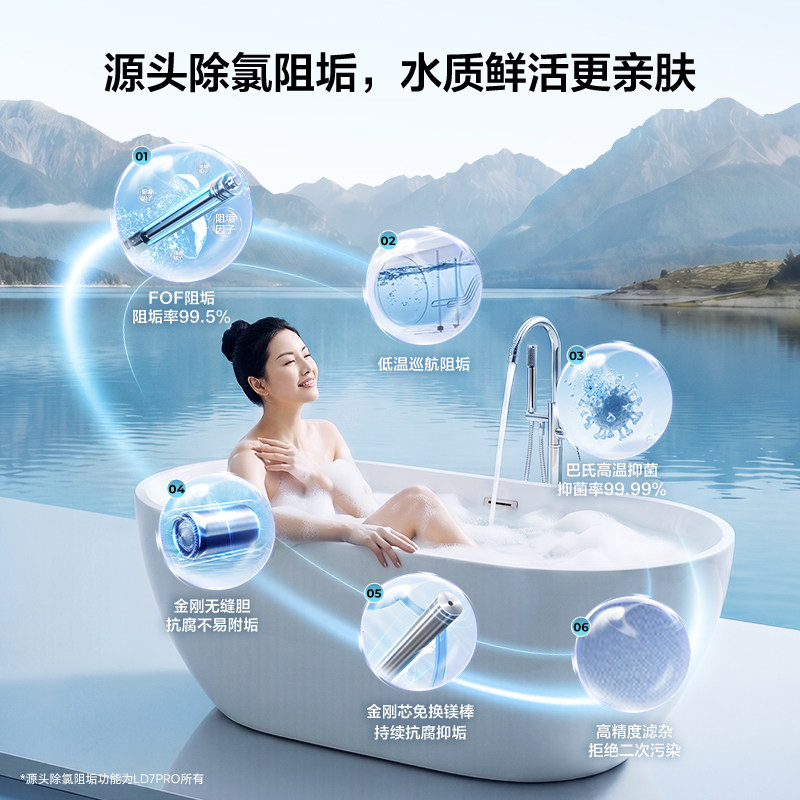 [买4免1]海尔统帅60L电热水器LD7pro