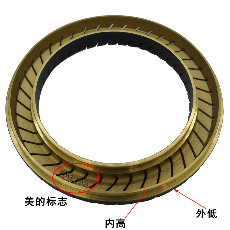 奕创适用美的燃气灶炉头JZR/Q636A/Q636B承液盘中心火盖外火环 - 图0