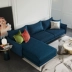 Bắc Âu Ý tối giản sang trọng kích thước nhỏ không thấm nước vải sofa lắp ráp kết hợp phòng khách văn phòng đơn giản hiện đại - Ghế sô pha