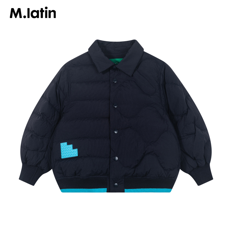 【商场同款】马拉丁童装羽绒服冬装新款男童小童翻领羽绒夹克 - 图3