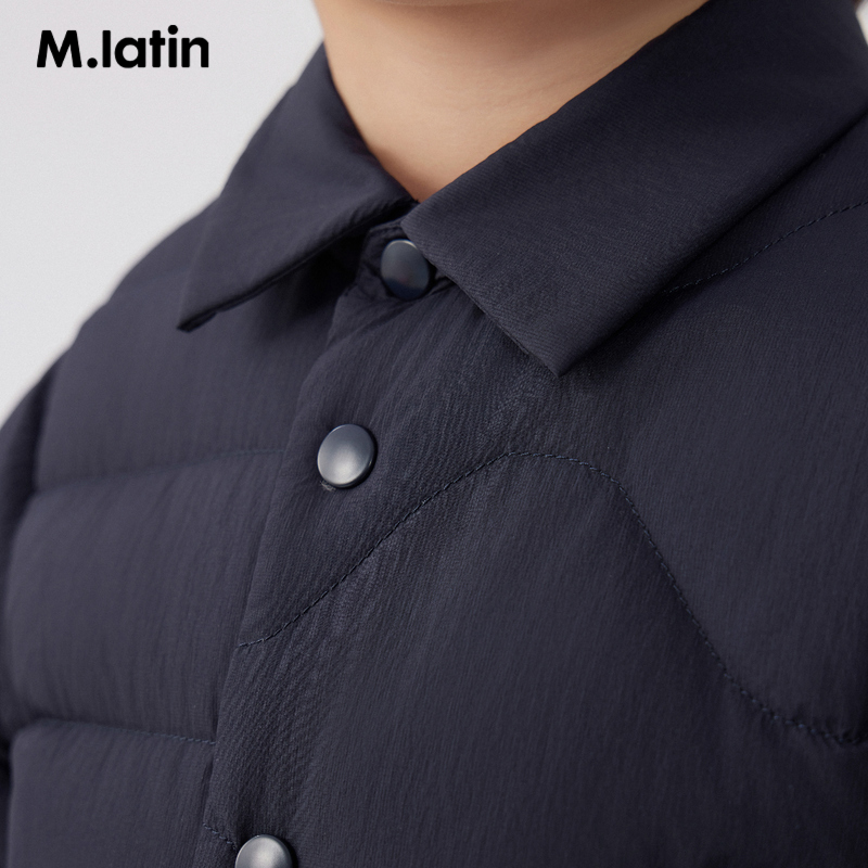 【商场同款】马拉丁童装羽绒服冬装新款男童小童翻领羽绒夹克 - 图2