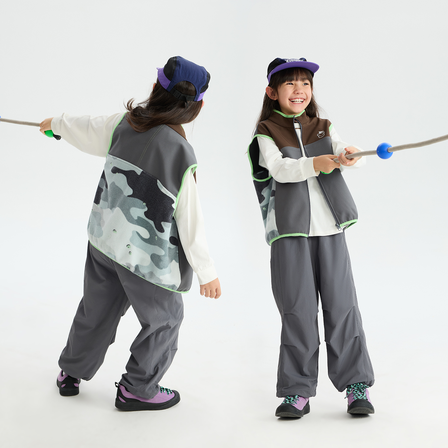 漫画家【迷彩马甲】多色拼接打破单调分层穿搭必备马甲 - 图0