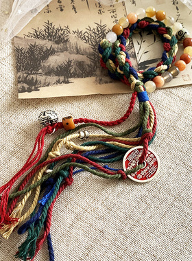 新中式手链上岸手工编织藏式手绳