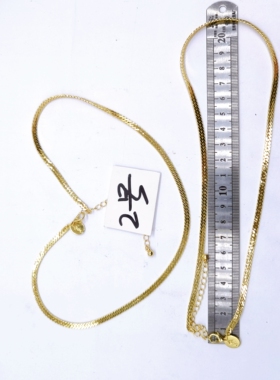 外贸饰品原单铜渡真金达标气质高级短款（每个）项链H一683一2