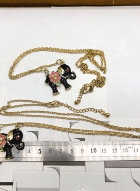 欧美饰品滴釉小鸟大象树脂彩钻夸张民族风新款项链女款H；565；2