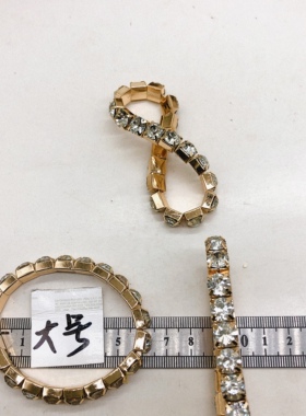 手镯欧美饰品女合金玻璃亮钻