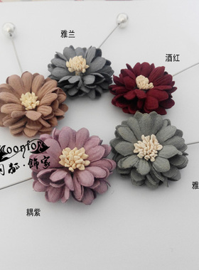 日韩风花朵别针2件包邮