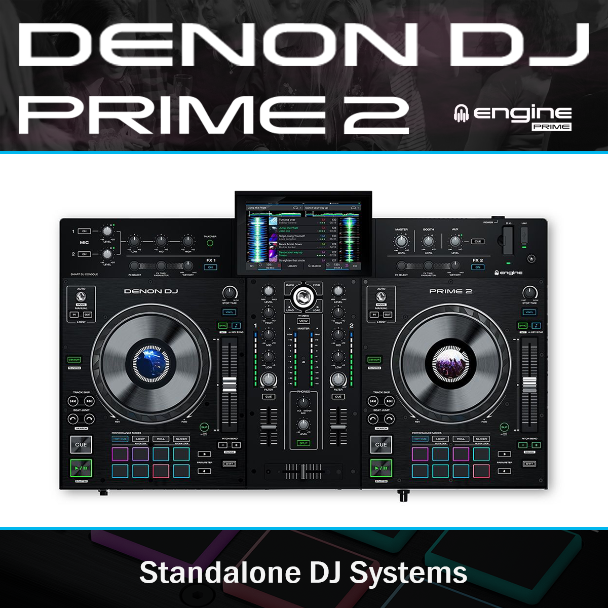 Denon天龙Prime 2一体机U盘打碟机2通道SD卡触摸屏内置分析软件 - 图0