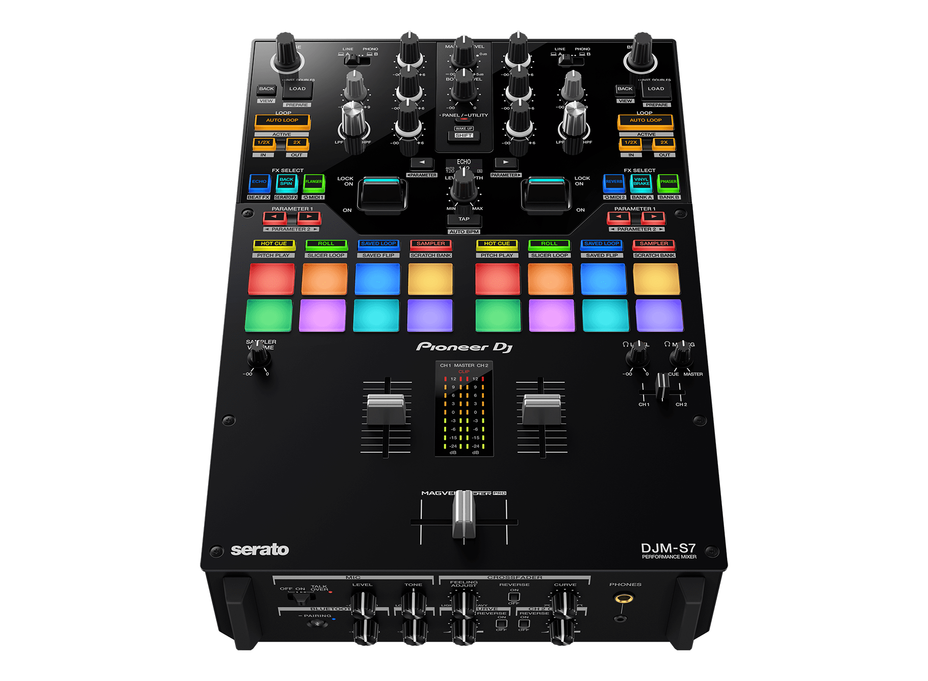 先锋Pioneer DJ DJM-S7两通道战斗混音台Serato Rekordbox搓盘 - 图1