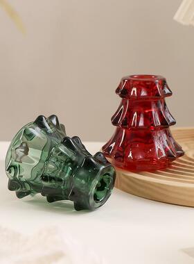 GLASSCITY手工圣诞树造型烛台