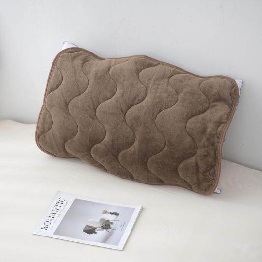 Coussin d'oreiller chauffant japonais en flanelle unique absorbant l'humidité, antidérapant, hiver chaud, housse d'oreiller unique en peluche japonaise à isolation thermique