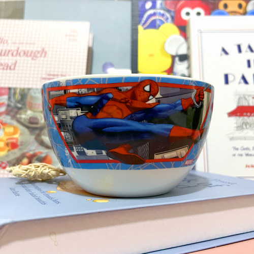 漫威marvel蜘蛛侠英雄归来spiderman陶瓷泡面汤碗可爱卡通儿童碗 - 图0