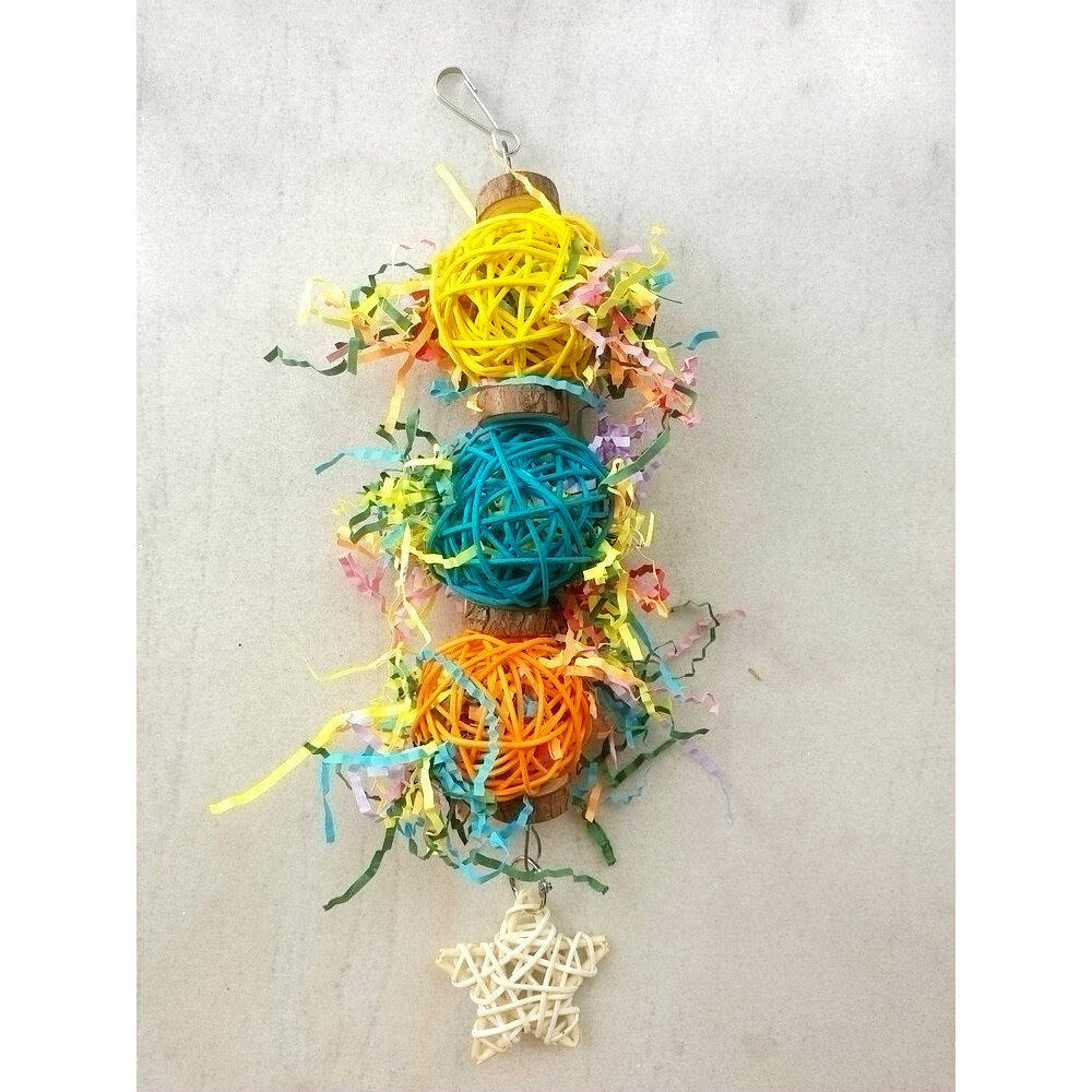 宠物鸟鹦鹉啃咬磨嘴解闷益智破坏类玩具缤纷撕纸大彩球牡丹玄凤,淘宝优惠券,粉丝福利购,淘宝优惠卷