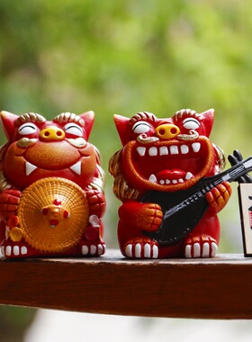 小狮子车载治愈系可爱风装饰品