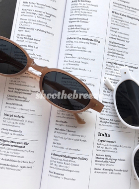 stb复古质感驼色白色长适用墨镜