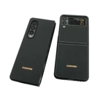 Samsung, GalaxyZFold3, чехол для телефона, оригинальный защитный чехол, 4, из натуральной кожи, складывающийся экран