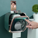 Коробка для ванной комнаты Carton Multi -функциональная мытье полотенце рулон без бумаги без удара туалетная стена -навесная бумага для хранения.
