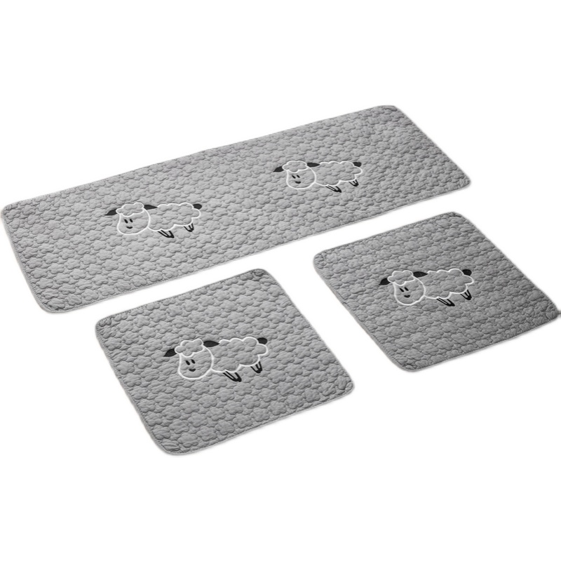 汽车坐垫四季通用三件套纯棉单片后排长条女士车内饰品车座垫水洗