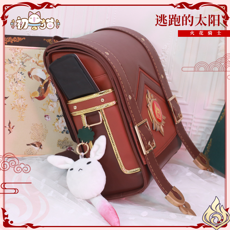 初兽猫现货】原神cosplay可莉cos服装女火花骑士服装女双肩包背包