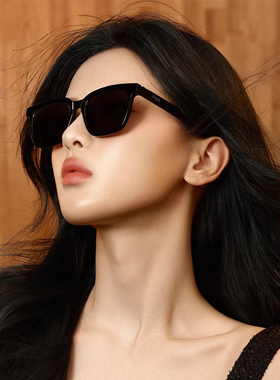 明星同款窄框设计方脸适用墨镜